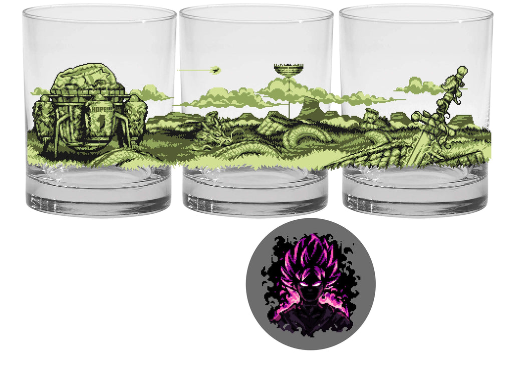 GB Sword of Hops - 14oz Rocks Glass