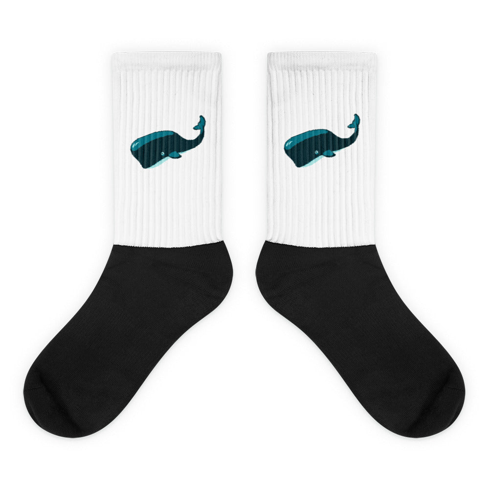 Pixel Whale Socks
