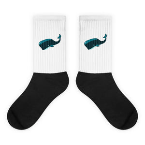 Pixel Whale Socks