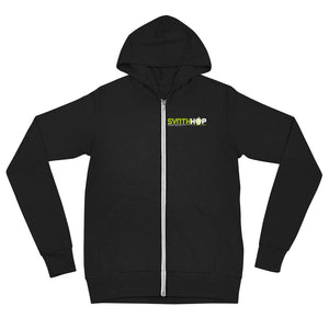 Synth Hop Triblend Lightweight Zip Hoodie